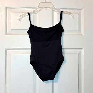 Suffolk Black Lace Leotard size adult petite